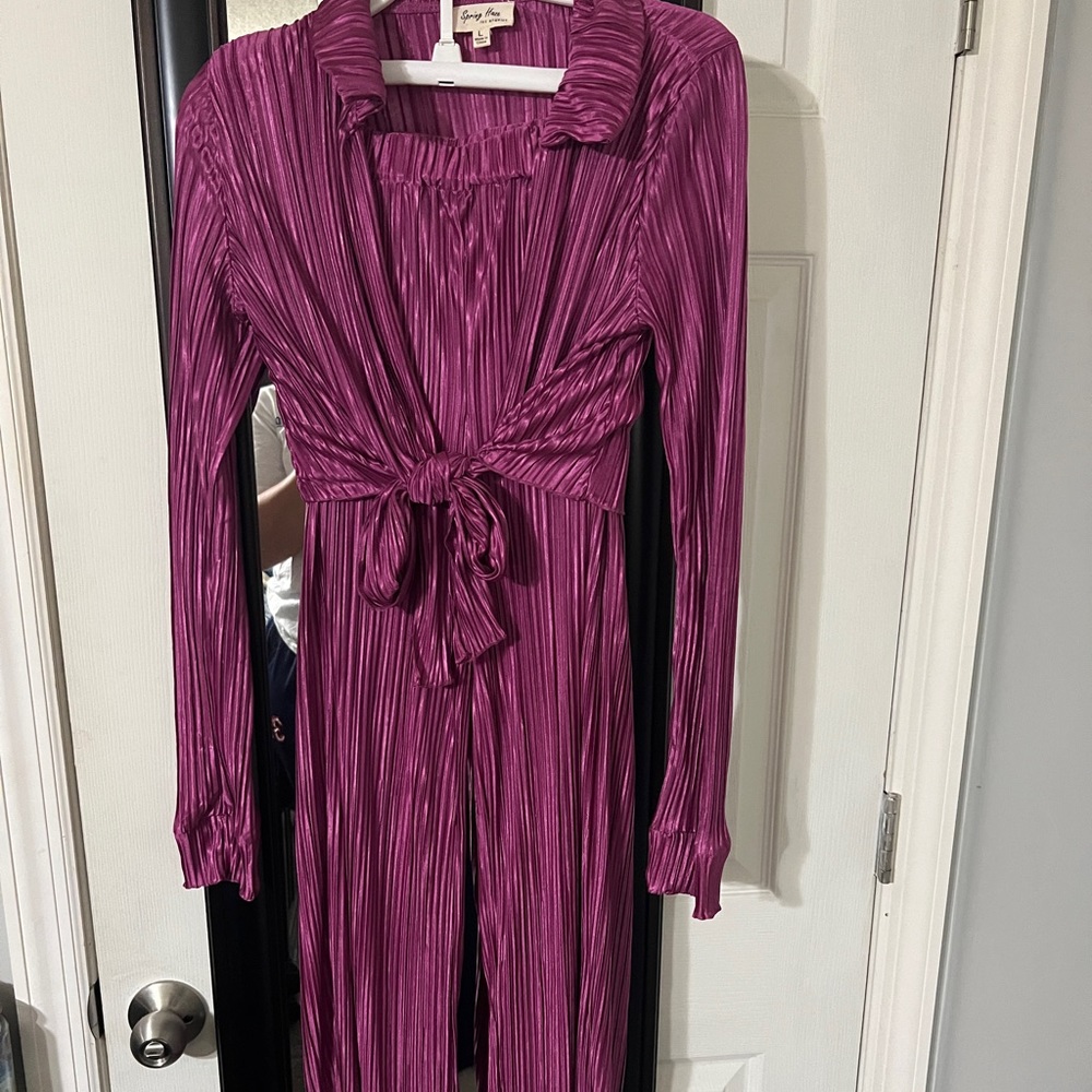 Magenta 2 piece Matching Set, Size L
